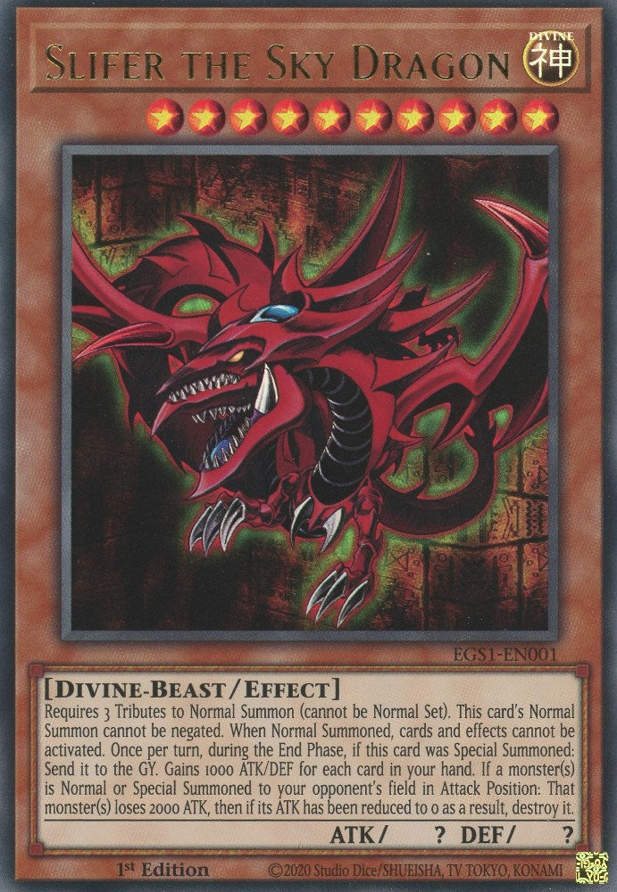 Slifer, le Dragon Céleste [EGS1-FR001] Ultra Rare