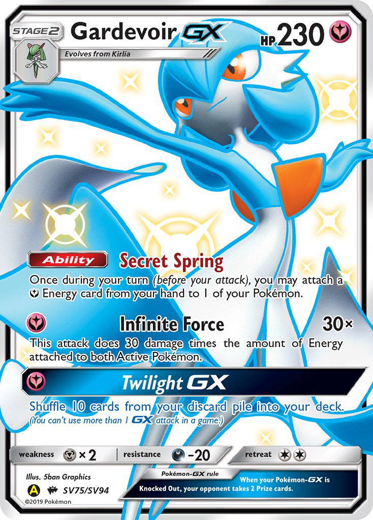 Gardevoir GX (SV75/SV94) [Soleil et Lune : Destinées Occultes - Coffre des Brillants]