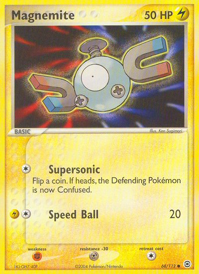 Magnemite (68/112) [EX: Rouge Feu & Vert Feuille]