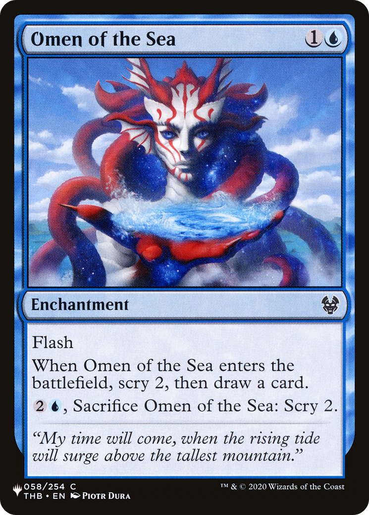 Présage de la mer [La Liste]
