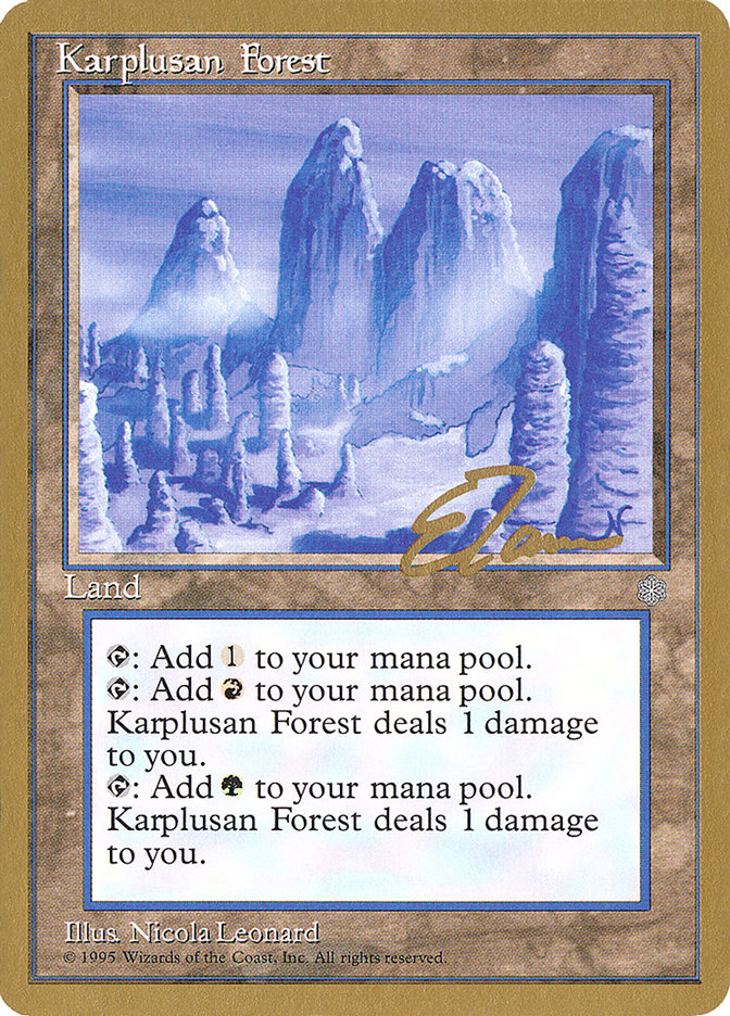 Bosque de Karplus (Eric Tam) [Pro Tour Collector Set]