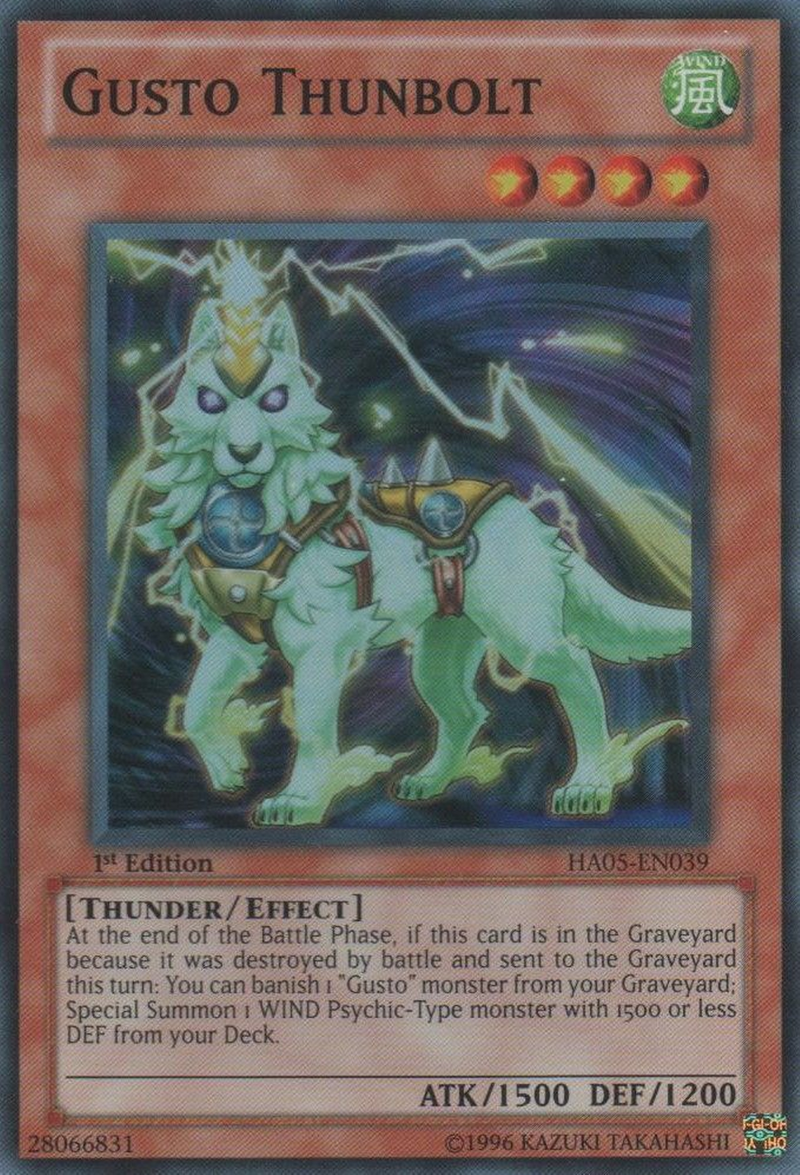 Gusto Thunbolt [HA05-FR039] Super Rare