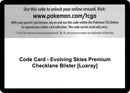 Image for Code Card - Evolving Skies Premium Checklane Blister [Luxray] - Pokemon