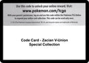 Image for Code Card - Zacian V-UNION Special Collection - Pokemon