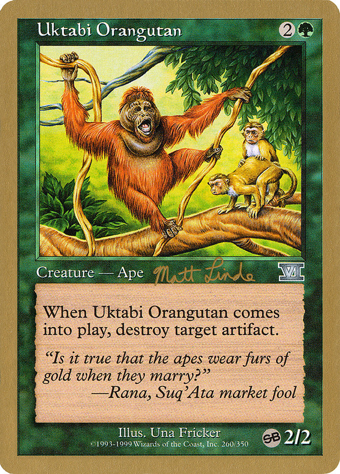 Orang-outan d'Uktabi (Matt Linde) (SB) [Deck des Championnats du Monde 1999]