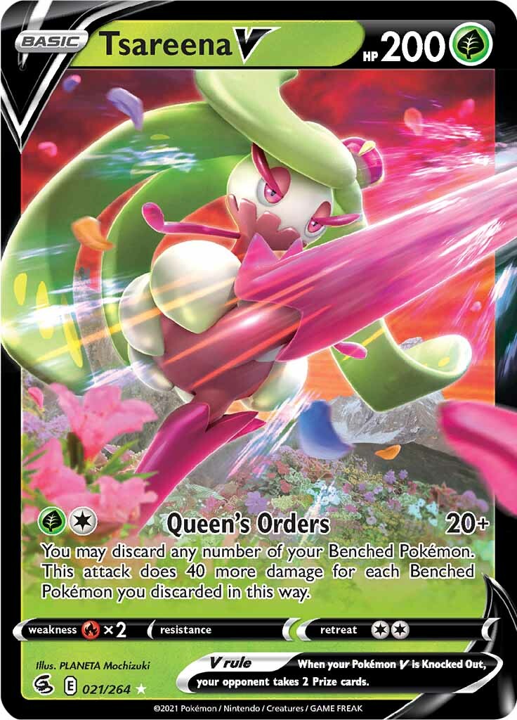 Tsareena V (021/264) [Espada y Escudo: Golpe Fusión]
