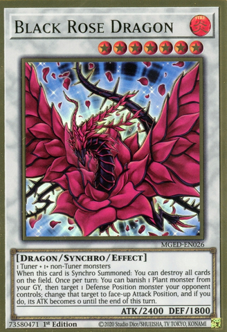 Dragón Rosa Negra [MGED-EN026] Gold Rare