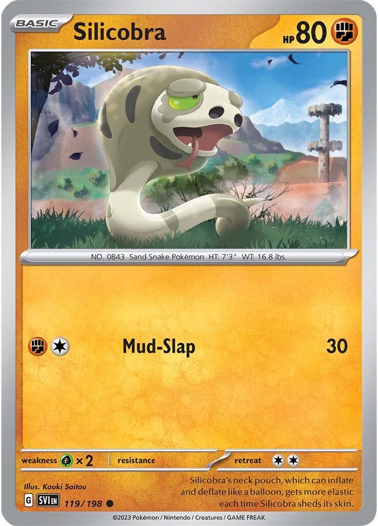 Silicobra (119/198) [Escarlata y Púrpura: Set Básico]