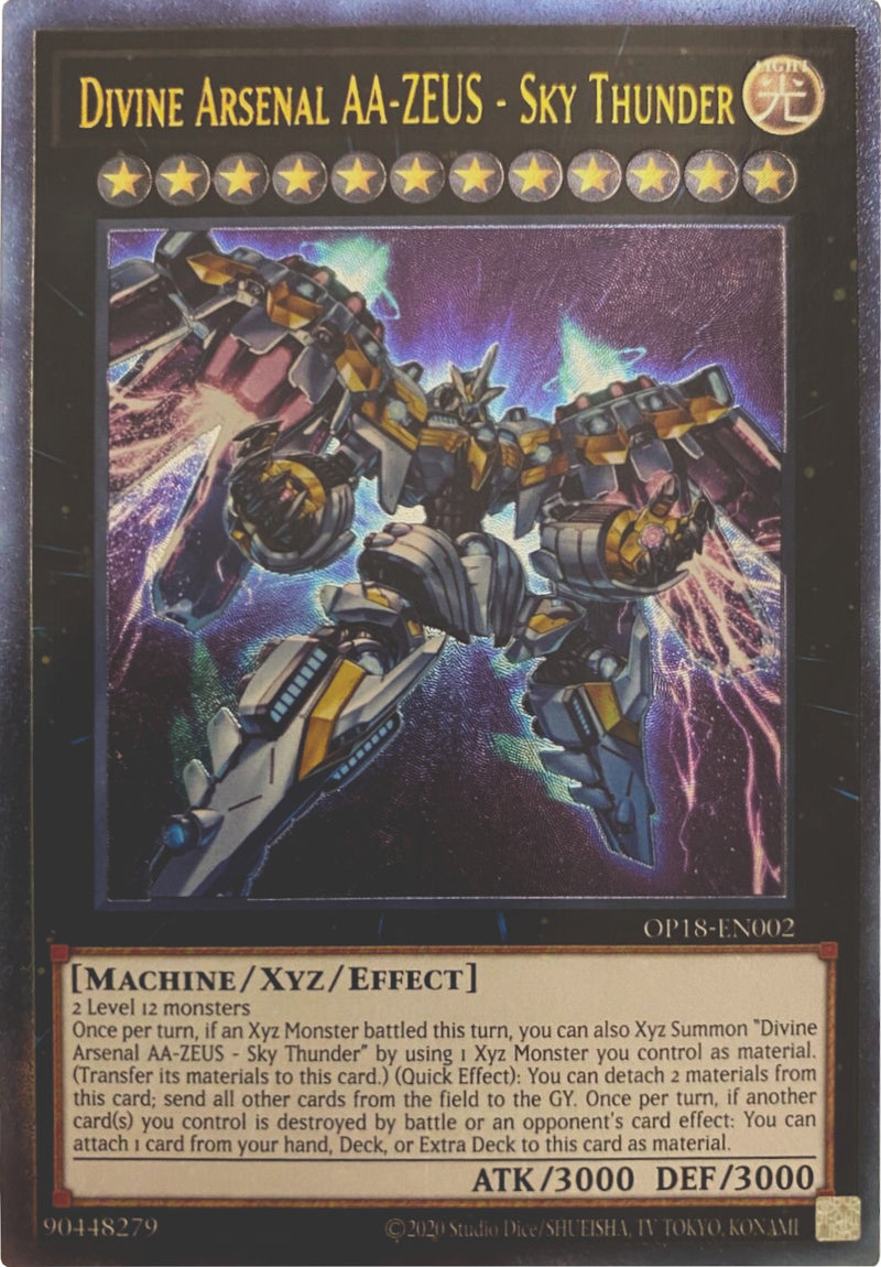 Arsenal Divin AA-ZEUS - Foudre Céleste [OP18-EN002] Ultimate Rare