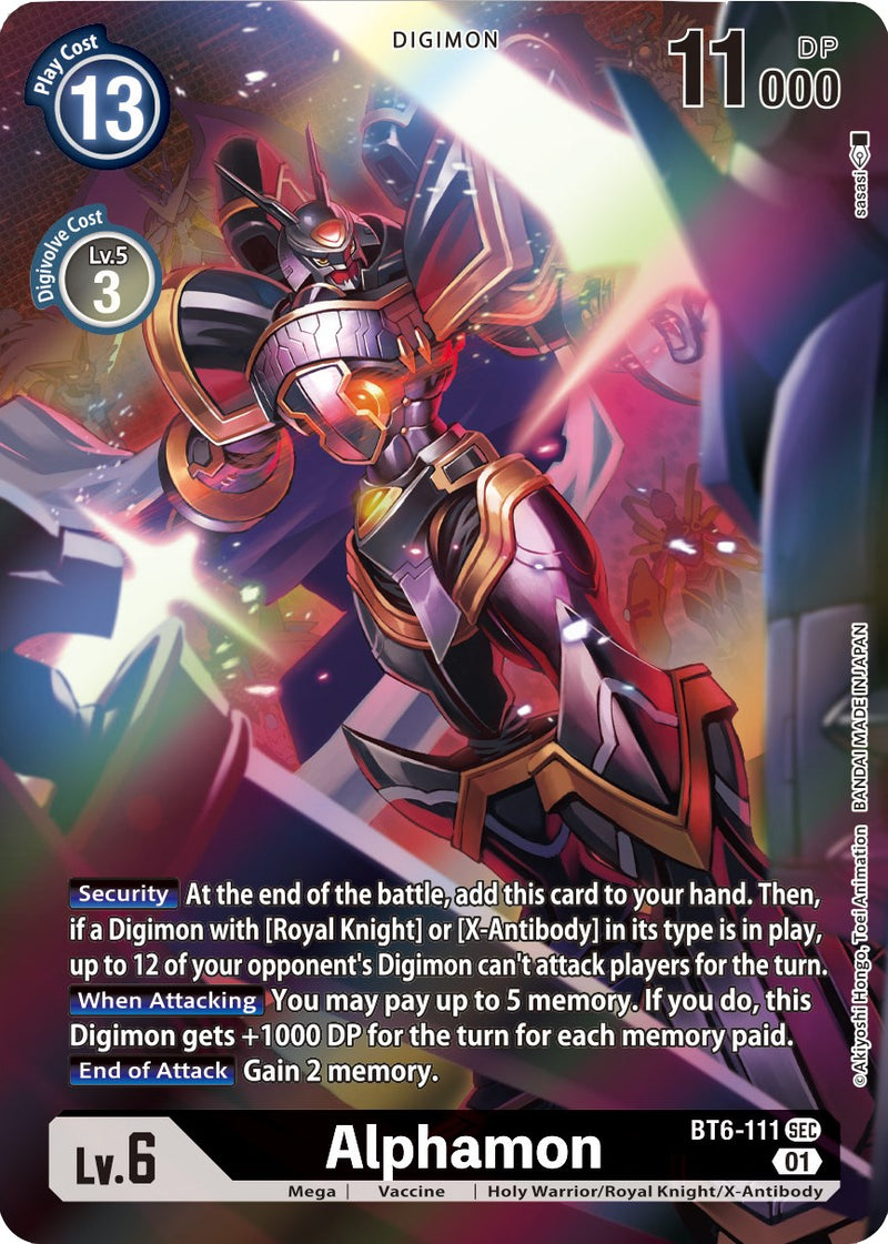 Alphamon [BT6-111] (Arte Alternativo) [Encuentro Xros]