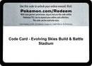 Image for Code Card - Evolving Skies Build & Battle Stadium - Pokemon