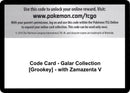 Image for Code Card - Galar Collection [Grookey] - with Zamazenta V (MCAP) - Pokemon