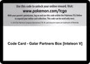 Image for Code Card - Galar Partners Box [Inteleon V] - Pokemon