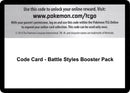 Image for Code Card - Battle Styles Booster Pack - Pokemon