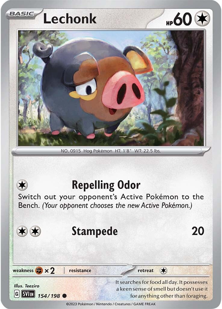 Lechonk (154/198) [Escarlata y Púrpura: Set Base]
