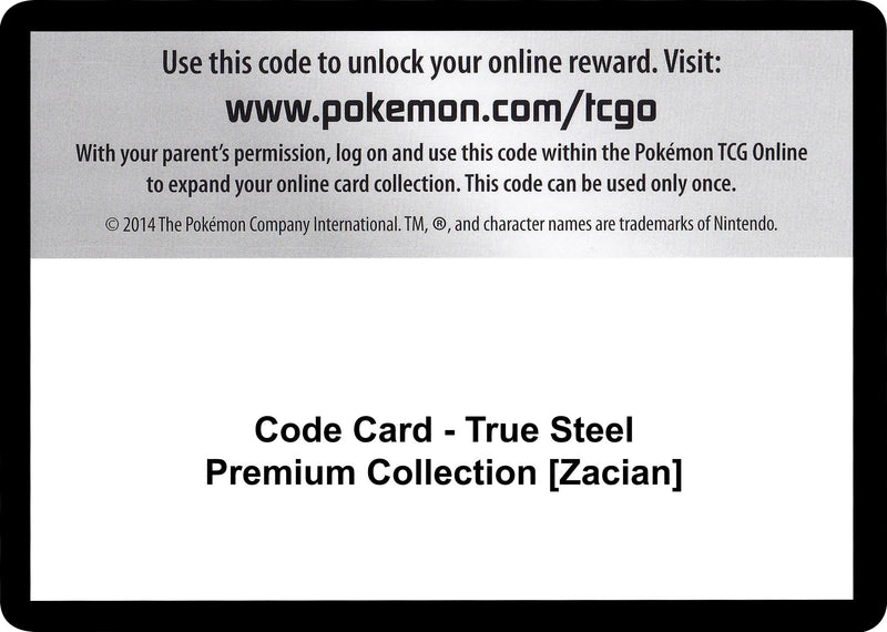 Image for Code Card - True Steel Premium Collection [Zacian] - Pokemon