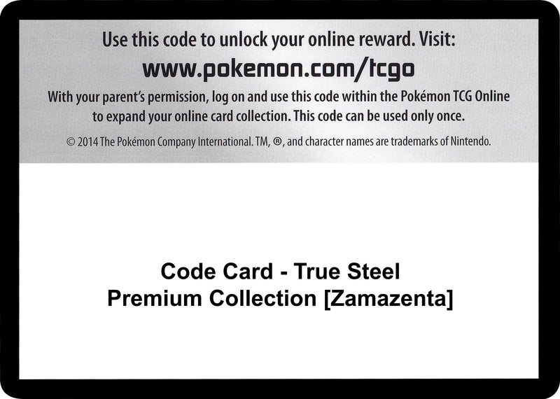 Image for Code Card - True Steel Premium Collection [Zamazenta] - Pokemon