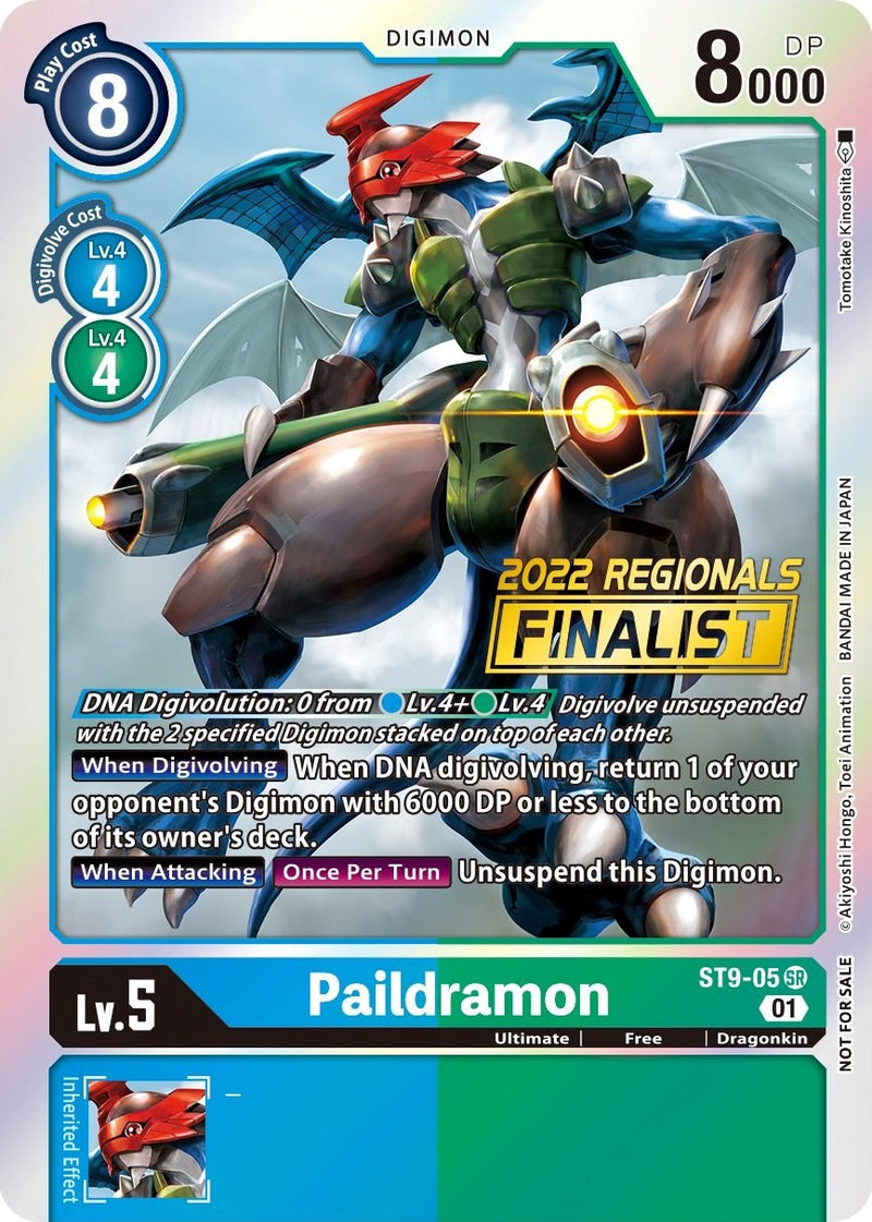 Paildramon [ST9-05] (Campeonato Regional Presencial 2022) (Finalista Online) [Baraja de Inicio: Promocionales de Ultimate Ancient Dragon]