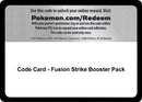 Image for Code Card - Fusion Strike Booster Pack - Pokemon