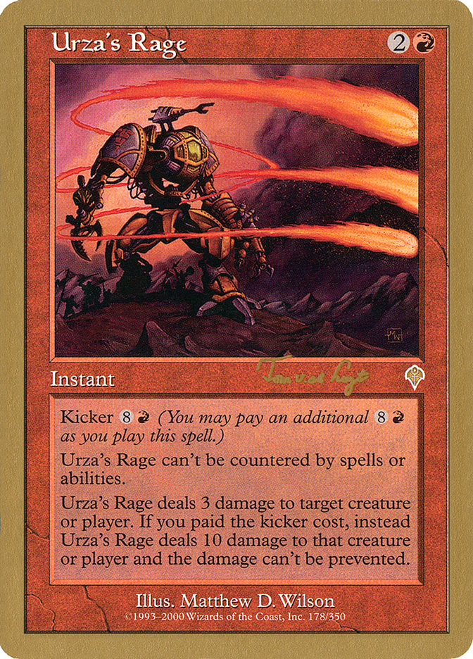 Rabia de Urza (Tom van de Logt) [Mazo del Campeonato Mundial 2001]
