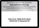Image for Code Card - Battle Arena Deck: Keldeo EX vs Rayquaza EX - Pokemon