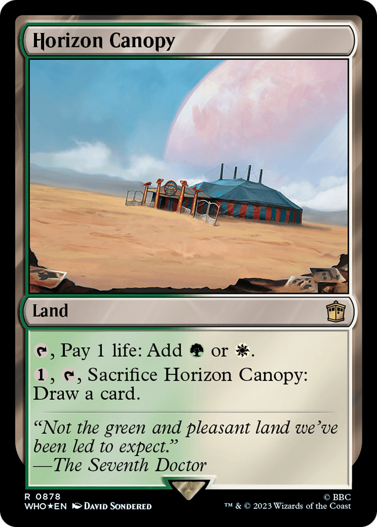 Horizon Canopy (Feuille texturée) [Doctor Who]