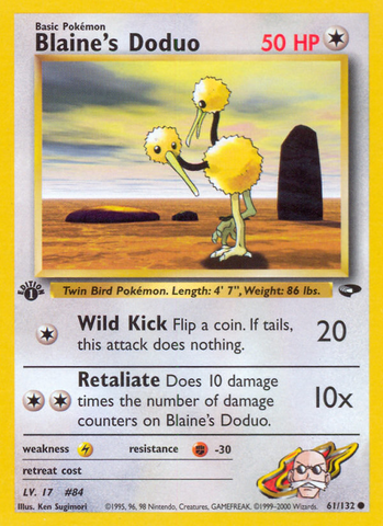 Doduo de Blaine (61/132) [Desafío de Gimnasio 1ª Edición]