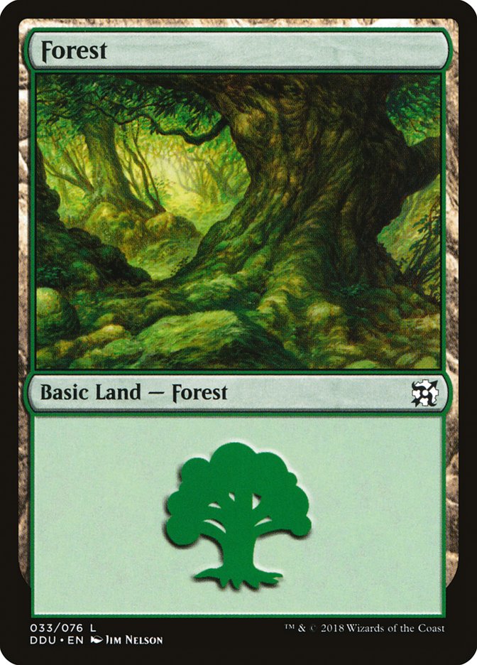 Forêt (33) [Duel Decks: Elves vs. Inventors]