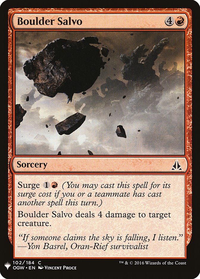 Salva de cantos rodados [Mystery Booster]