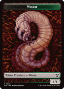 Jeton double face Engendrement eldrazi // Ver [Jetons Commander Les secrets de Strixhaven]