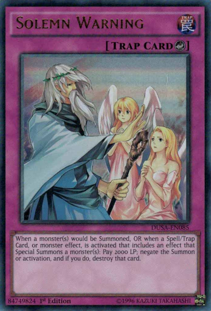 Avertissement Solennel [DUSA-EN085] Ultra Rare
