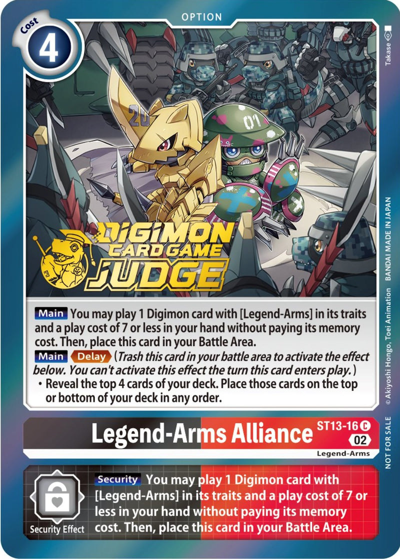 Alianza Legend-Arms [ST13-16] (Paquete de Juez 3) [Mazo de Inicio: Promocionales de Ragnaloardmon]