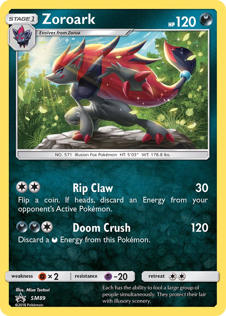 Zoroark (SL89) [Soleil et Lune : Cartes promo Black Star]