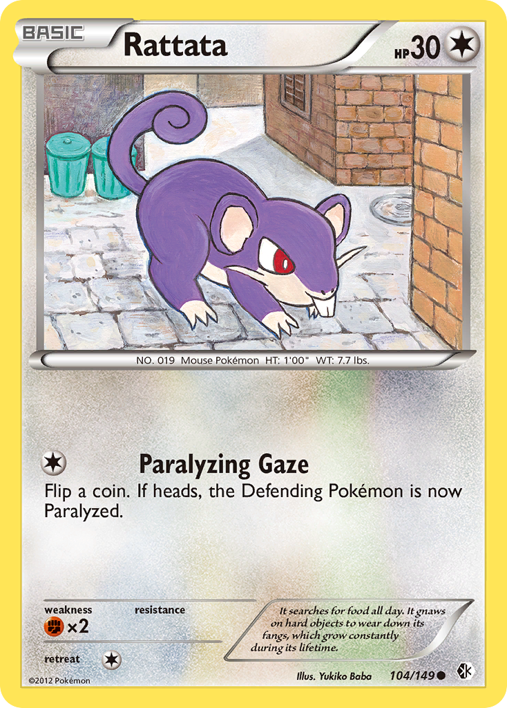 Rattata (104/149) [Noir & Blanc : Frontières Franchies]