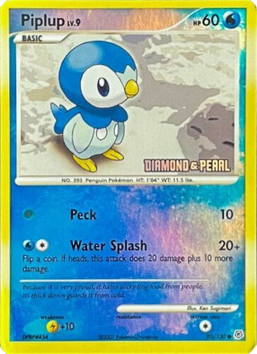 Piplup (93/130) (Diamante y Perla) [Promocionales de Burger King: Colección 2008]