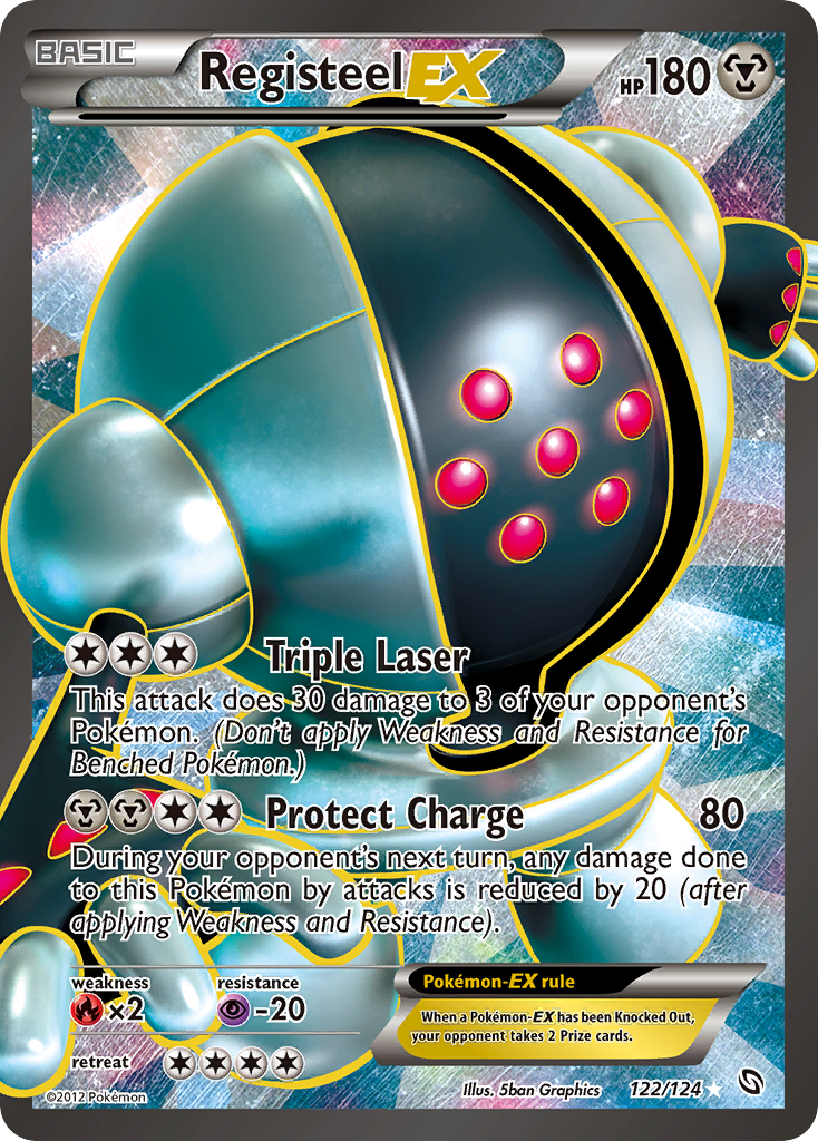 Registeel EX (122/124) [Negro y Blanco: Dragones Majestuosos]