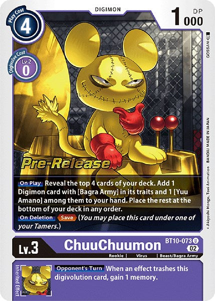 ChuuChuumon [BT10-073] [Cartas de prelanzamiento Xros Encounter]