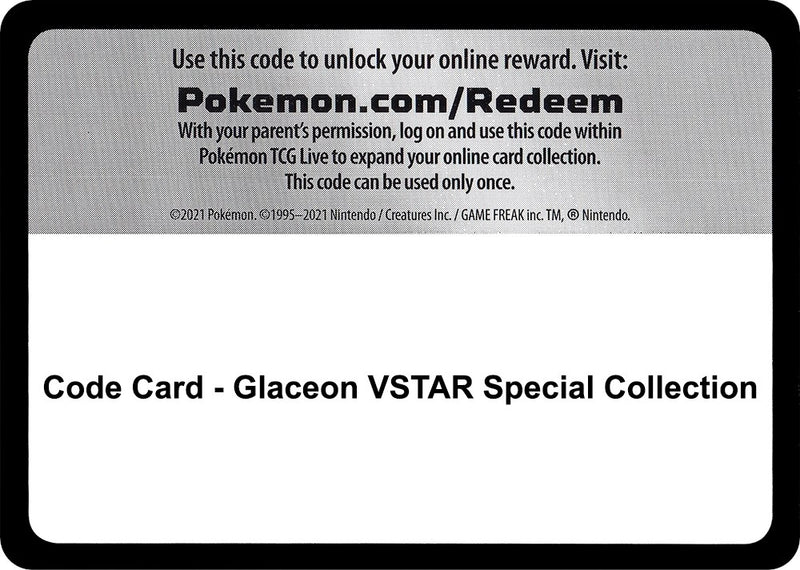 Image for Code Card - Glaceon VSTAR Special Collection - Pokemon