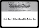Image for Code Card - Brilliant Stars Elite Trainer Box - Pokemon