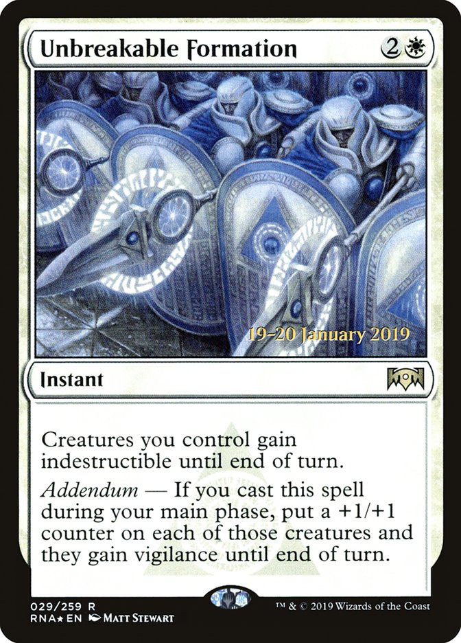 Formation Incassable [Prerelease Promos de l'Allégeance de Ravnica]