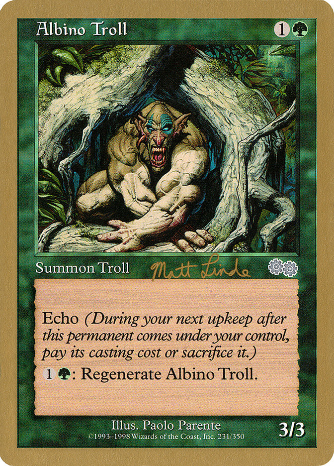 Troll albinos (Matt Linde) [Decks des Championnats du Monde 1999]