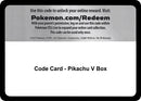 Image for Code Card - Pikachu V Box (MCAP) - Pokemon