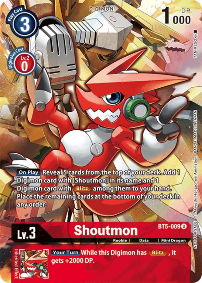 Shoutmon [BT5-009] (Caja de Evolución del Tamer 2) [Promociones Battle of Omni]