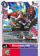 Shoutmon X4B [BT10-012] [Cartas de prelanzamiento de Xros Encounter]