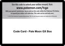 Image for Code Card - Pale Moon GX Box - Pokemon