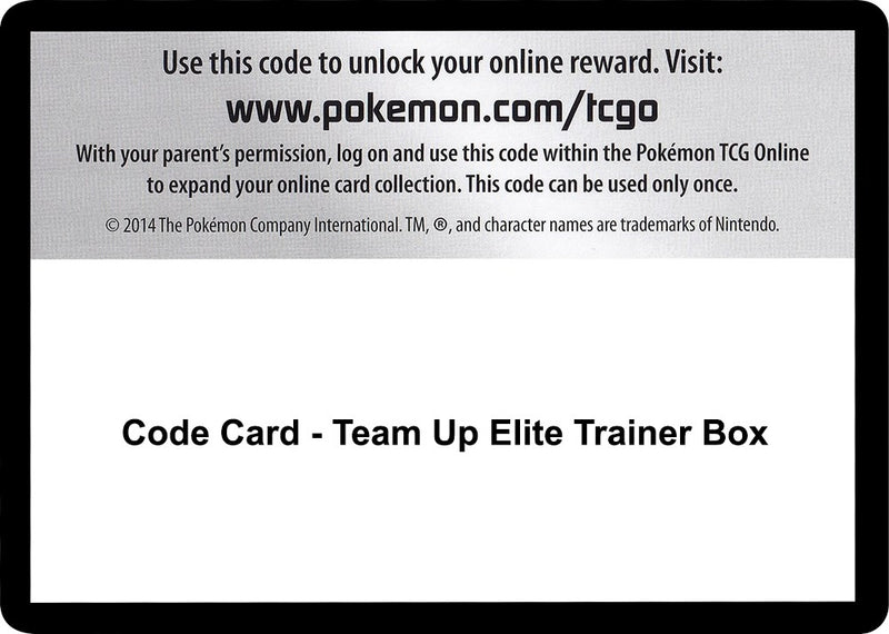 Image for Code Card - Team Up Elite Trainer Box - Pokemon