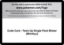 Image for Code Card - Team Up Single Pack Blister [Mimikyu] - Pokemon