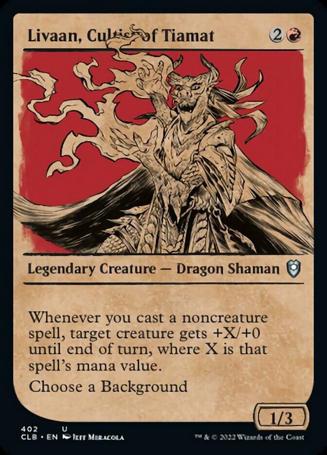 Livaan, cultiste de Tiamat (Présentation) [Commander Légendes : la bataille de la Porte de Baldur]