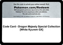 Image for Code Card - Dragon Majesty Special Collection [White Kyurem GX] - Pokemon