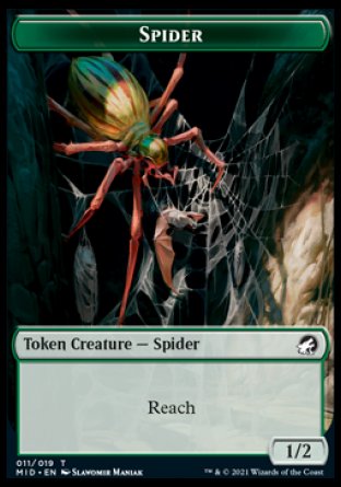 Esprit // Araignée Jeton recto-verso [Innistrad : Chasse de minuit Jetons]